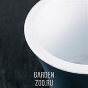 Горшок Сити 20х17,5 антрацит-белый с вкладышем 3,3л - фото 27124