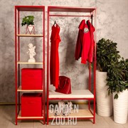 Вешалка для прихожей с обувницей Лофт 66-702 - фото 27143