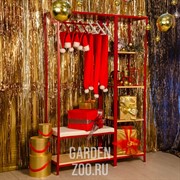 Вешалка для прихожей с обувницей Лофт 66-702 - фото 27144