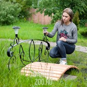 Мост металлический с деревом разборный 862-01R - фото 27182