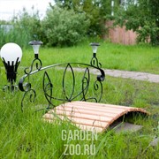 Мост металлический с деревом разборный 862-01R - фото 27183