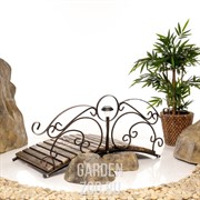 Мост разборный декоративный кованый с фонарём 862-04R - фото 27189