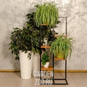 Этажерка Лофт с пятью полками металл и дерево 66-711 - фото 27220