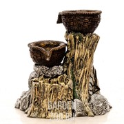 Фонтан садовый с двумя корзинами на камне U08969 - фото 27236