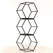 Дровница металл для дачи и дома Лофт Соты 66-916 - фото 27257