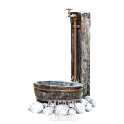 Умывальник садовый с кадушкой высота 100см стеклопластик U07558 - фото 27278