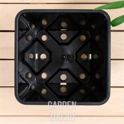 Горшок для рассады 19,5*23 квад 5,5л черный - фото 27383