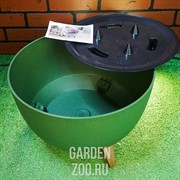 Кашпо РОМА ЭКО на ножках 21л 40х25 зелёный - фото 27398 Кашпо РОМА ЭКО на ножках 21л 40х25 зелёный - фото 27398