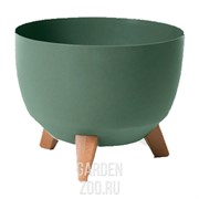 Кашпо РОМА ЭКО на ножках 21л 40х25 зелёный - фото 27400 Кашпо РОМА ЭКО на ножках 21л 40х25 зелёный - фото 27400