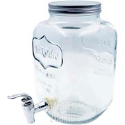 Диспенсер для напитков стеклянный 4л - фото 27453