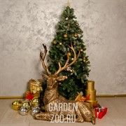 Фигура Олень с рогами лежит для сада и интерьера U08936 - фото 27500