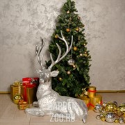 Фигура Олень с рогами лежит для сада и интерьера U08936 - фото 27501
