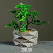 Кашпо РОМБЫ 0,15л серый - фото 27517