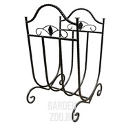 Дровница кованая напольная чёрно-золотая 500-51 - фото 27682