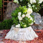 Кашпо декоративное Пень берёзовый для сада U07452 - фото 28250