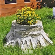 Кашпо садовое Пень берёзовый средний 75см U07450 - фото 28254