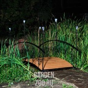 Мостик с фонарями дерево 860-41R - фото 28306