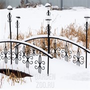 Мостик с фонарями дерево 860-41R - фото 28308