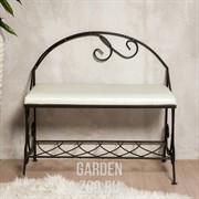 Банкетка кованая с мягким сиденьем 302-31 - фото 28345 Банкетка кованая с мягким сиденьем 302-31 - фото 28345