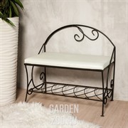 Банкетка кованая с мягким сиденьем 302-31 - фото 28346 Банкетка кованая с мягким сиденьем 302-31 - фото 28346