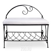 Банкетка кованая с мягким сиденьем 302-31 - фото 28347 Банкетка кованая с мягким сиденьем 302-31 - фото 28347