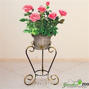 Подставка напольная Лоза на 1 цветок 38см кованая 11-111 - фото 28479