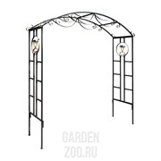 Арка садовая кованая разборная высота 220см 863-12R - фото 28556