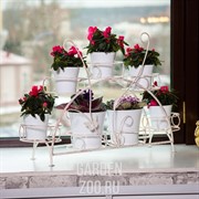 Подставка для цветов на подоконник на 7 цветов металл 14-917 - фото 28606