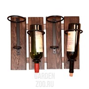 Подставка винная металл с деревом 59-114 - фото 28952