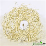 Каркас для букета 25 см ротанг гнездо белый - фото 29114