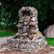 Фонтан Камень высокий полистоун U07675 - фото 29261