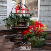 Вазон для цветов средний под бронзу US07931 - фото 29497