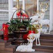 Вазон для цветов средний под бронзу US07931 - фото 29500