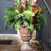 Вазон садовый для цветов Лилия под патину диаметр 48см U07924-WP - фото 29503