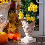 Вазон садовый для цветов Лилия под патину диаметр 48см U07924-WP - фото 29504