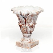 Вазон садовый для цветов Лилия под патину диаметр 48см U07924-WP - фото 29507