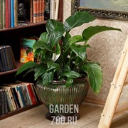 Вазон ребристый под бронзу US07959 - фото 29857