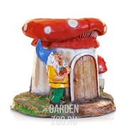 Кашпо Гном с грибом - фото 29861