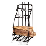 Дровница с аксессуарами для камина кованая 500-49 - фото 30847