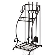 Дровница с аксессуарами для камина кованая 500-49 - фото 30848