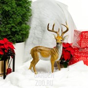 Фигура садовая Олень стоит высота 65см стеклопластик F01222 - фото 30865