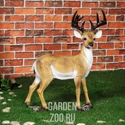 Фигура садовая Олень стоит высота 65см стеклопластик F01222 - фото 30866