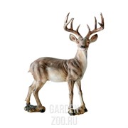 Фигура садовая Олень стоит высота 65см стеклопластик F01222 - фото 30867
