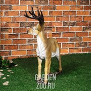 Фигура садовая Олень стоит высота 65см стеклопластик F01222 - фото 30868