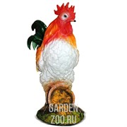Фигура садовая Петух с горшком высота 52см полистоун F07780 - фото 30886