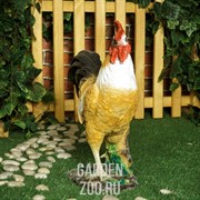 Фигура садовая Петух на коряге полистоун F07783 - фото 30888