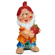 Фигура Гном садовый с ягодой высота 66см F07766 - фото 30903