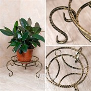 Цветочница напольная Классика на 1 цветок кованая высота 22см 70-151 - фото 32017