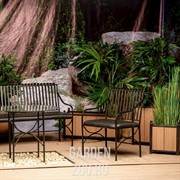 Кресло кованое с мягким сиденьем садовое 303-29 - фото 32361