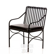 Кресло кованое с мягким сиденьем садовое 303-29 - фото 32362